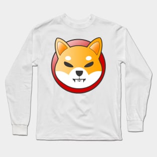 Shiba Inu Coin Logo Long Sleeve T-Shirt